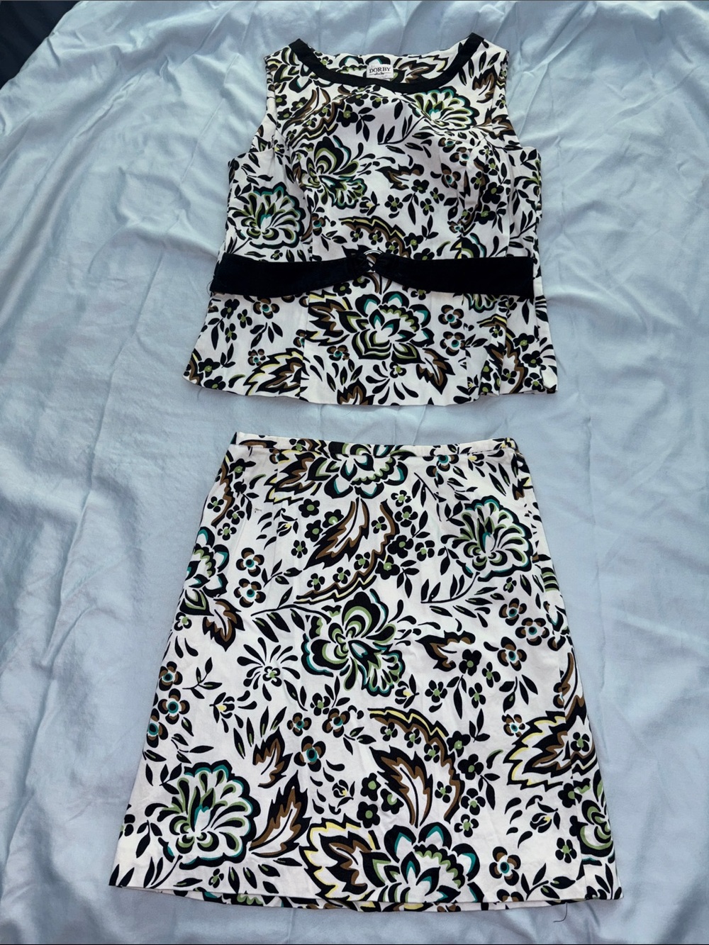 Dorby Floral Set- Skirt and Top